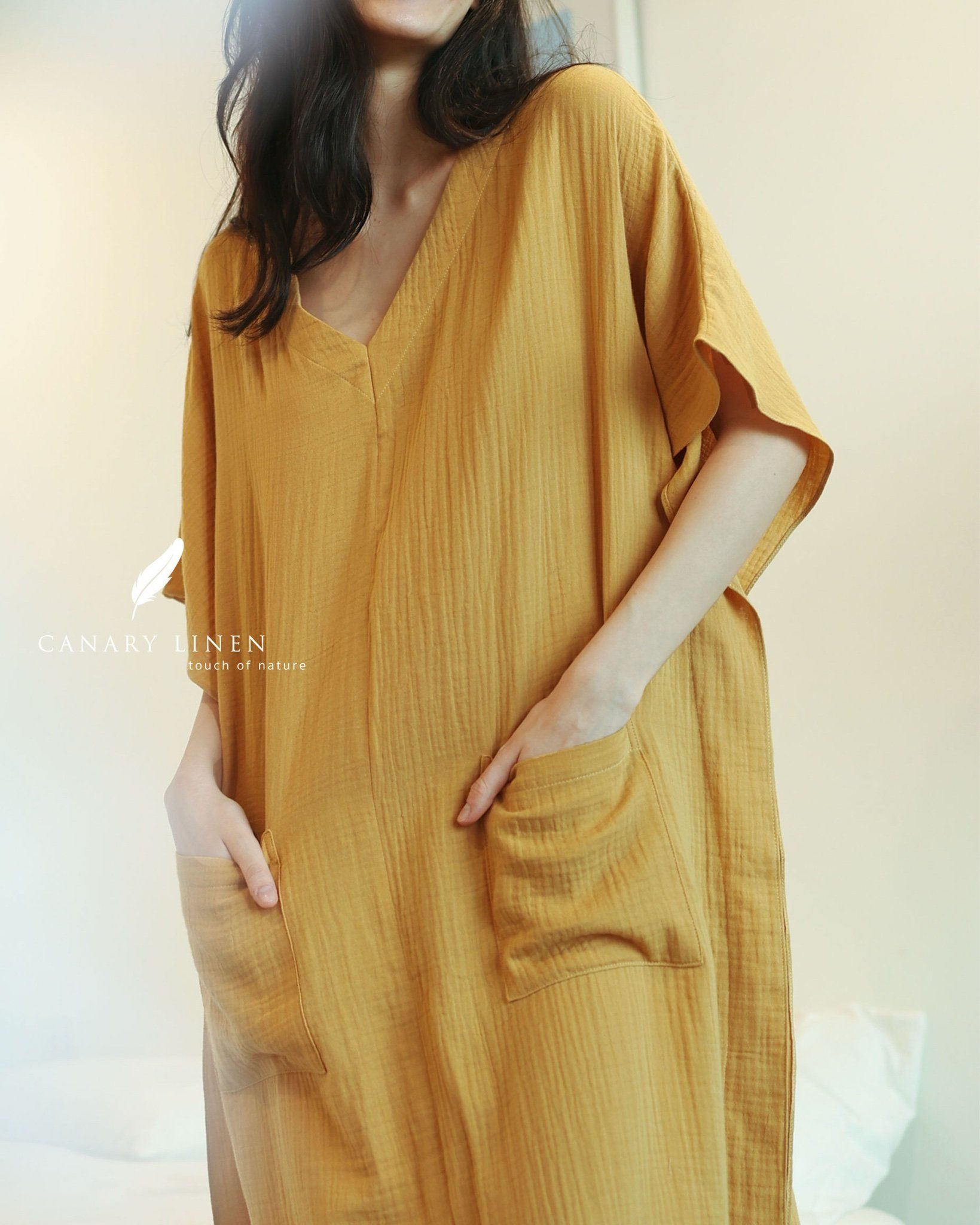  Celia Dress - Vàng nghệ 