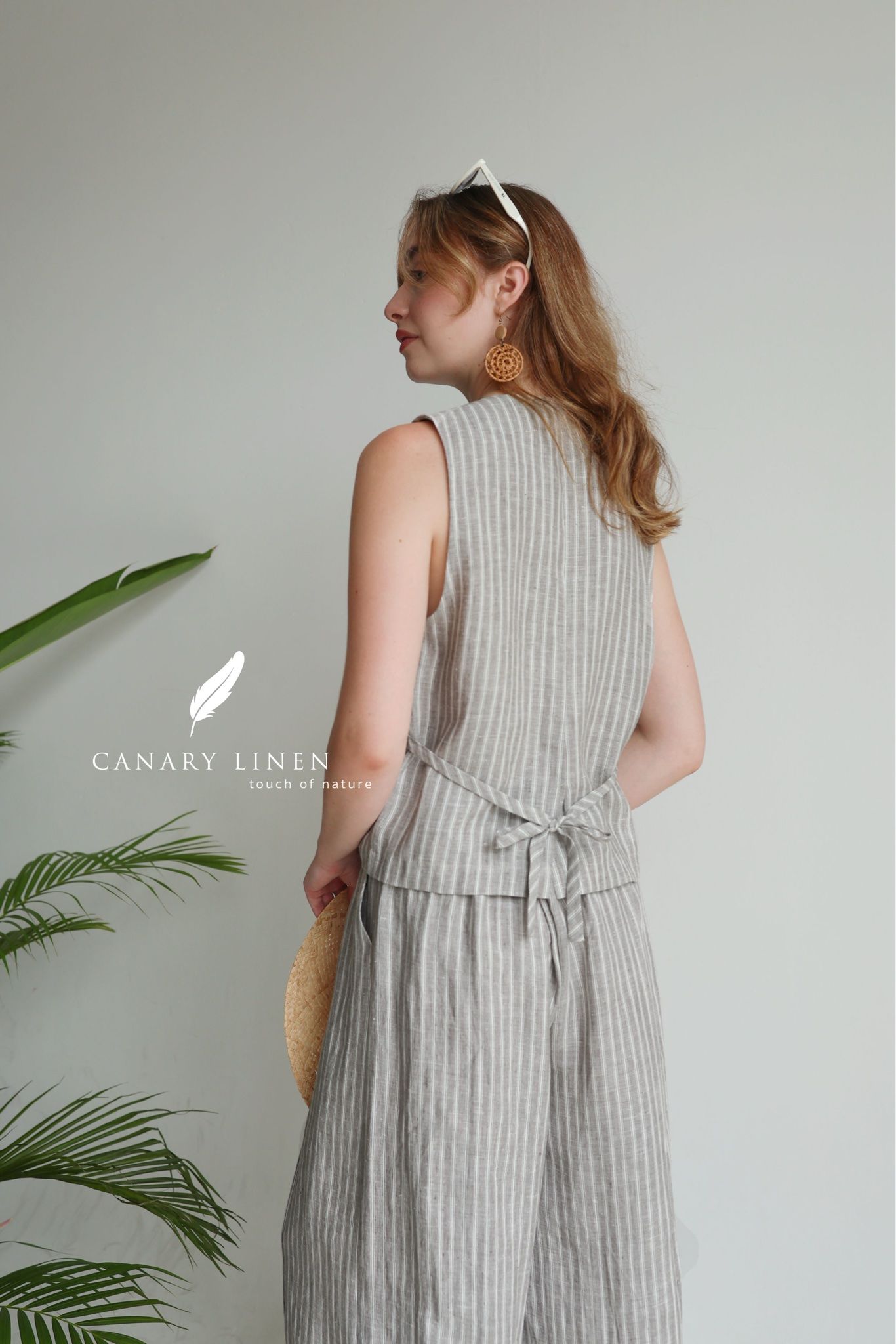  Lithe Pants - Xám sọc 