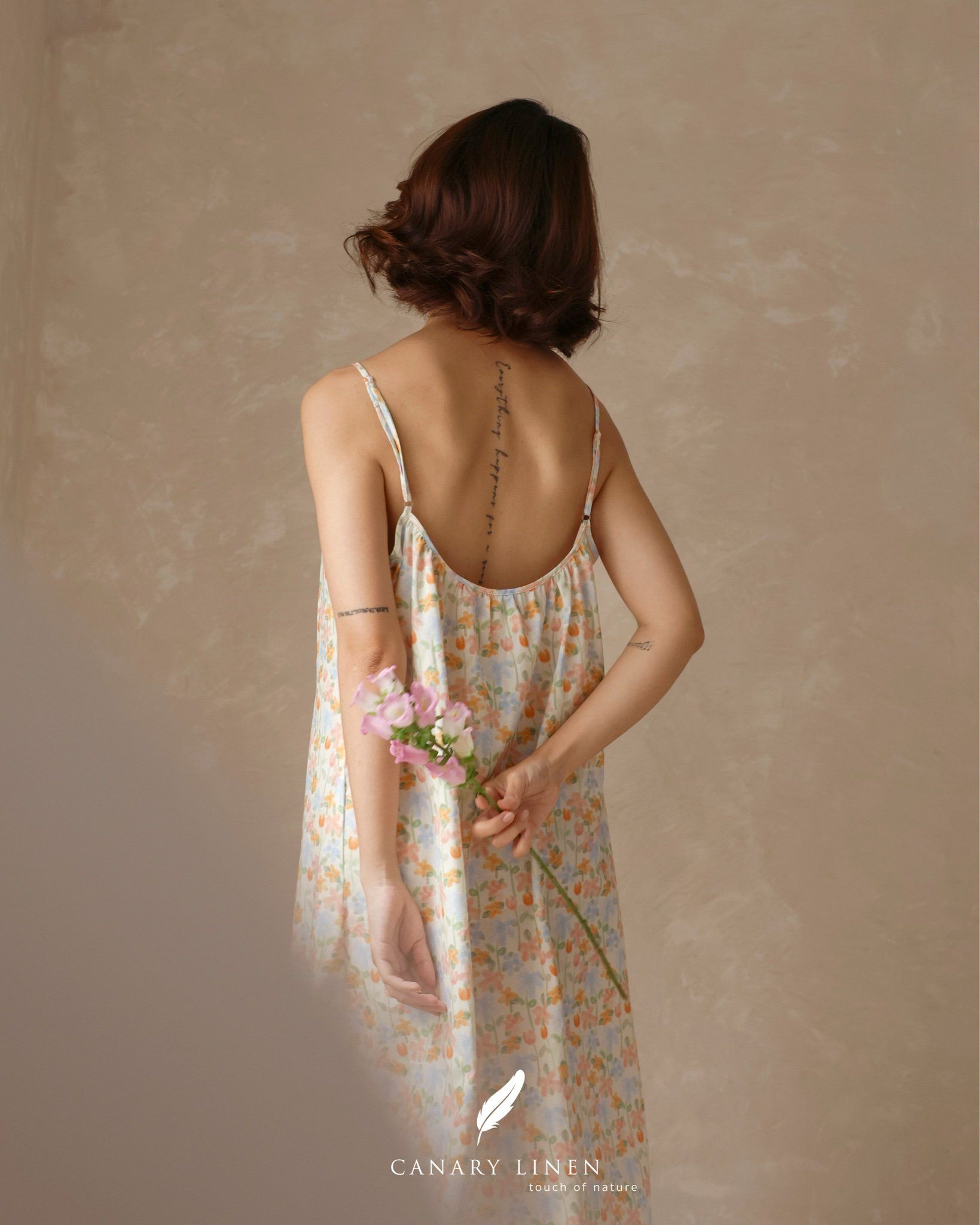  Casa Dress - Hoa tulip - Freesize 