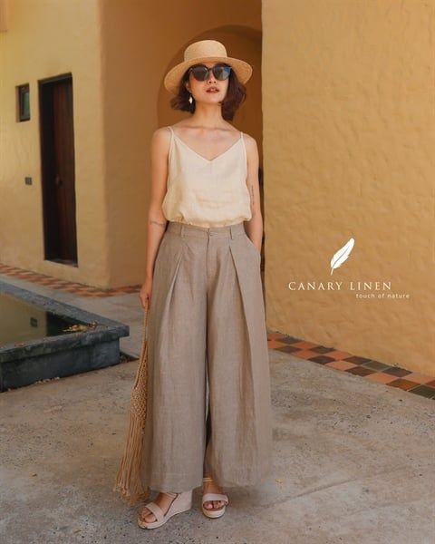  Wide Pants - Nâu cà phê 