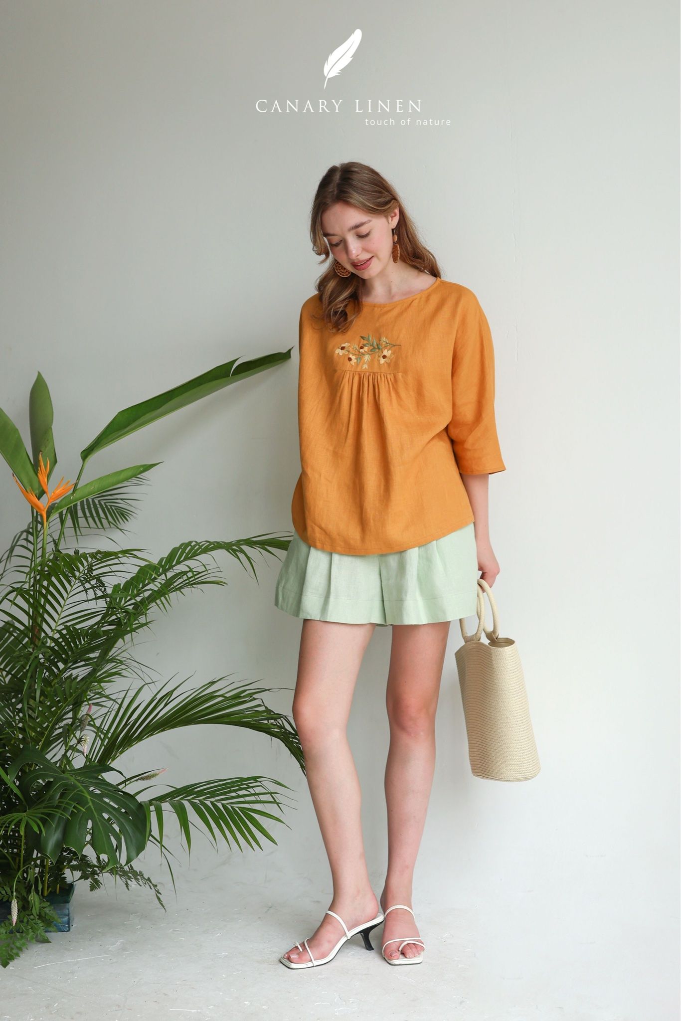  Daisy Top - Vàng cam 