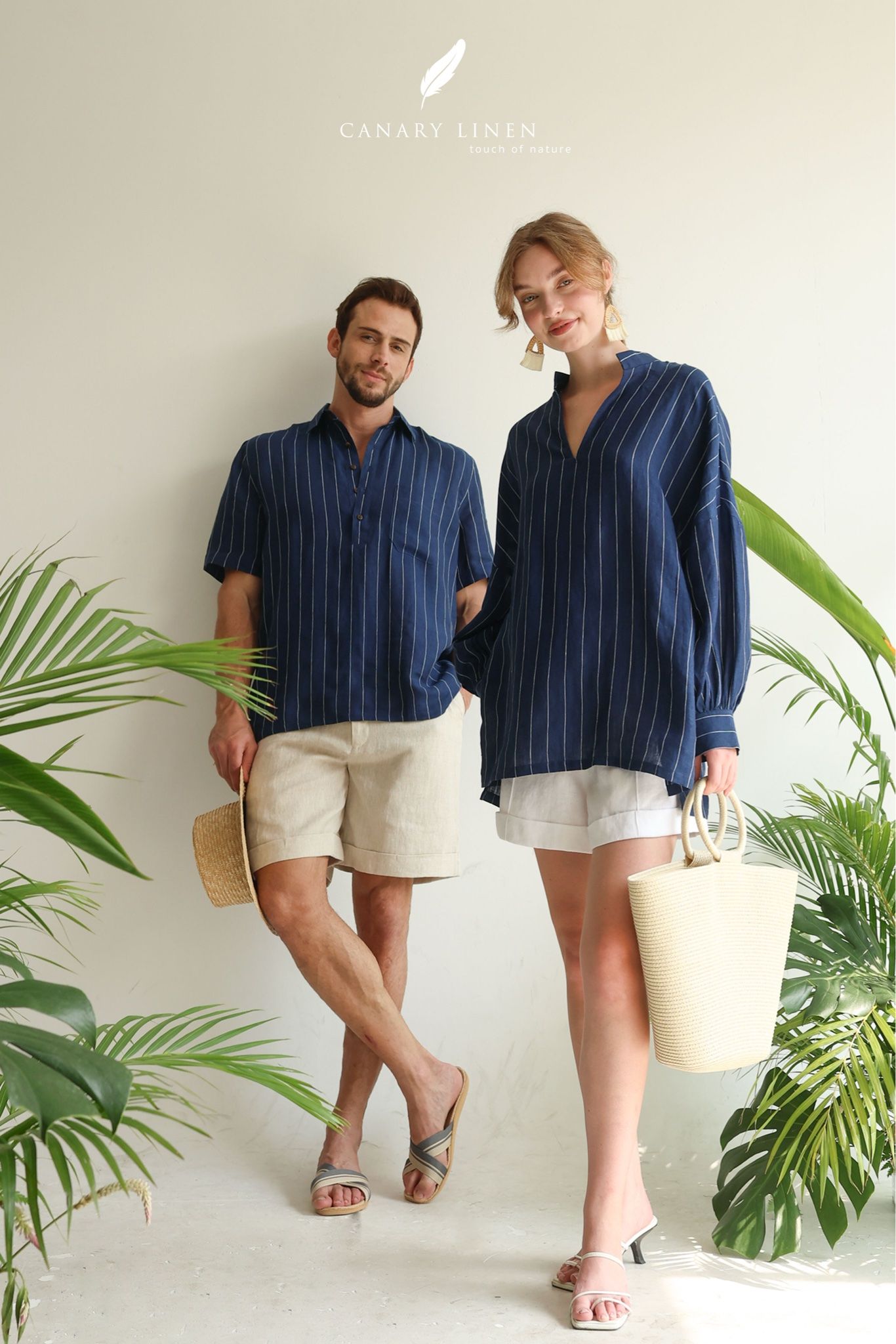  Short - Sleeve Polo Shirt - Xanh sọc 