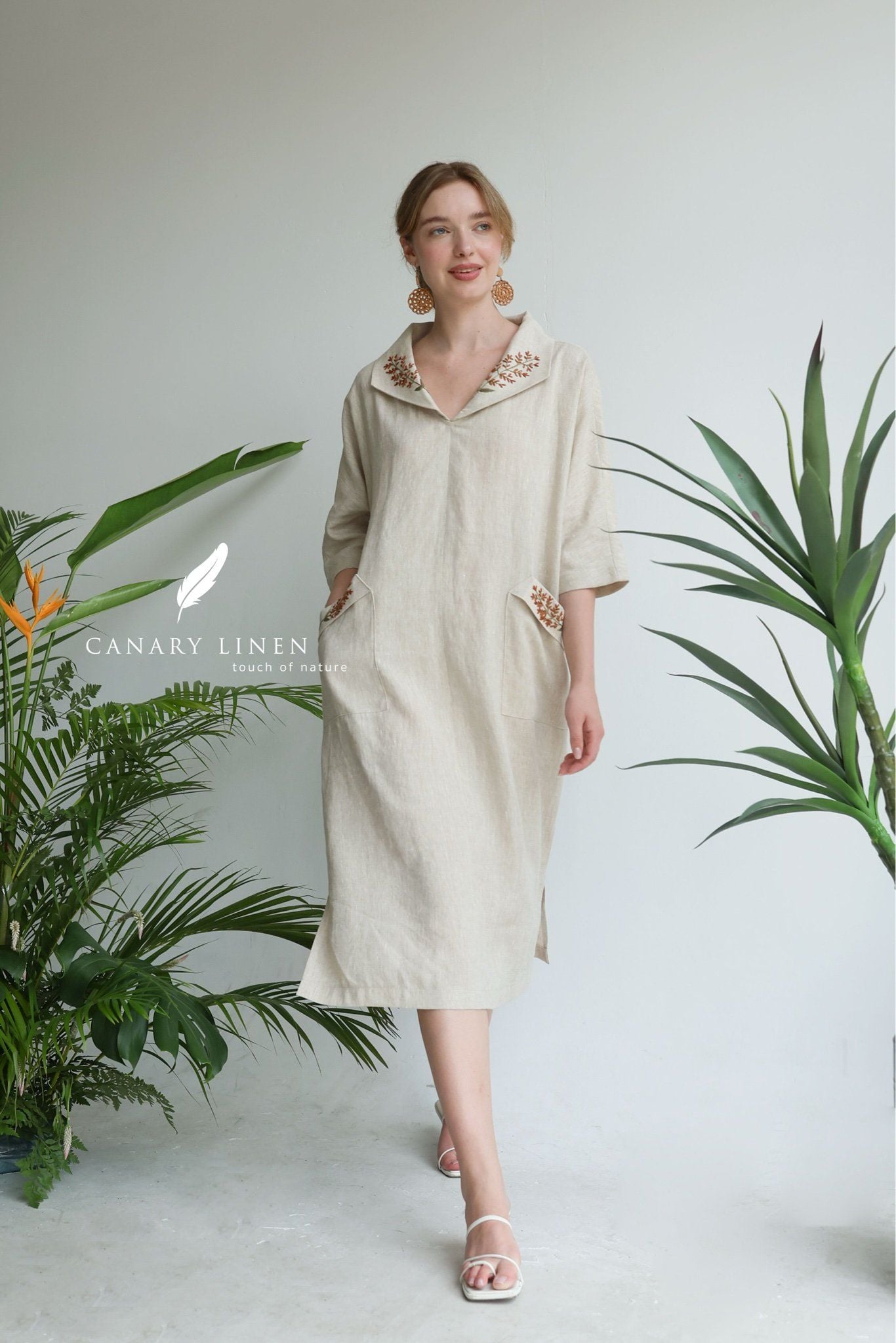  Collar Dress - Muối tiêu 