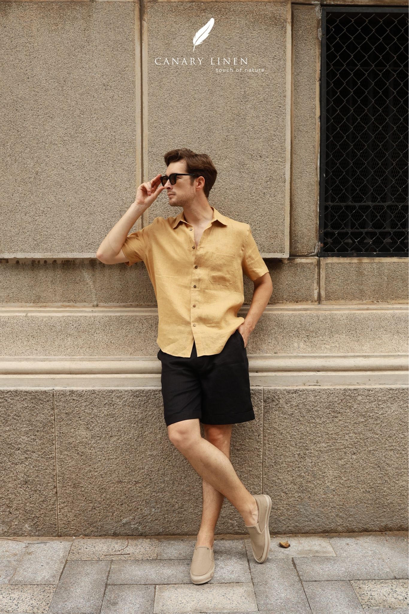  SharpLine Shirt - Vàng gừng 