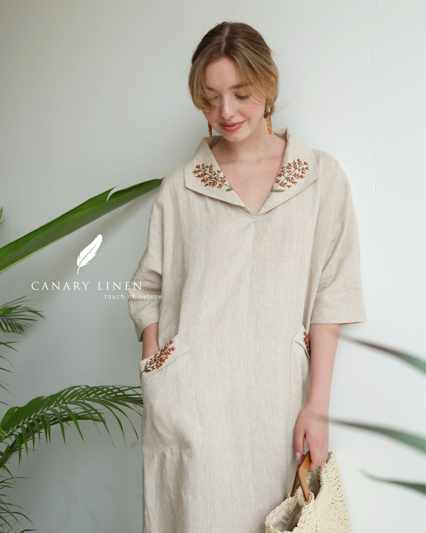  Collar Dress - Muối tiêu 