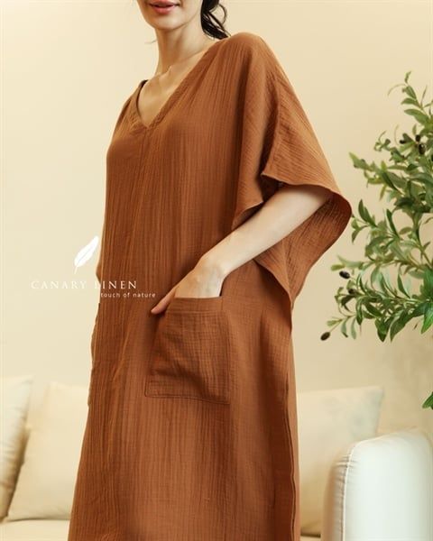  Celia Dress - Nâu cà phê 
