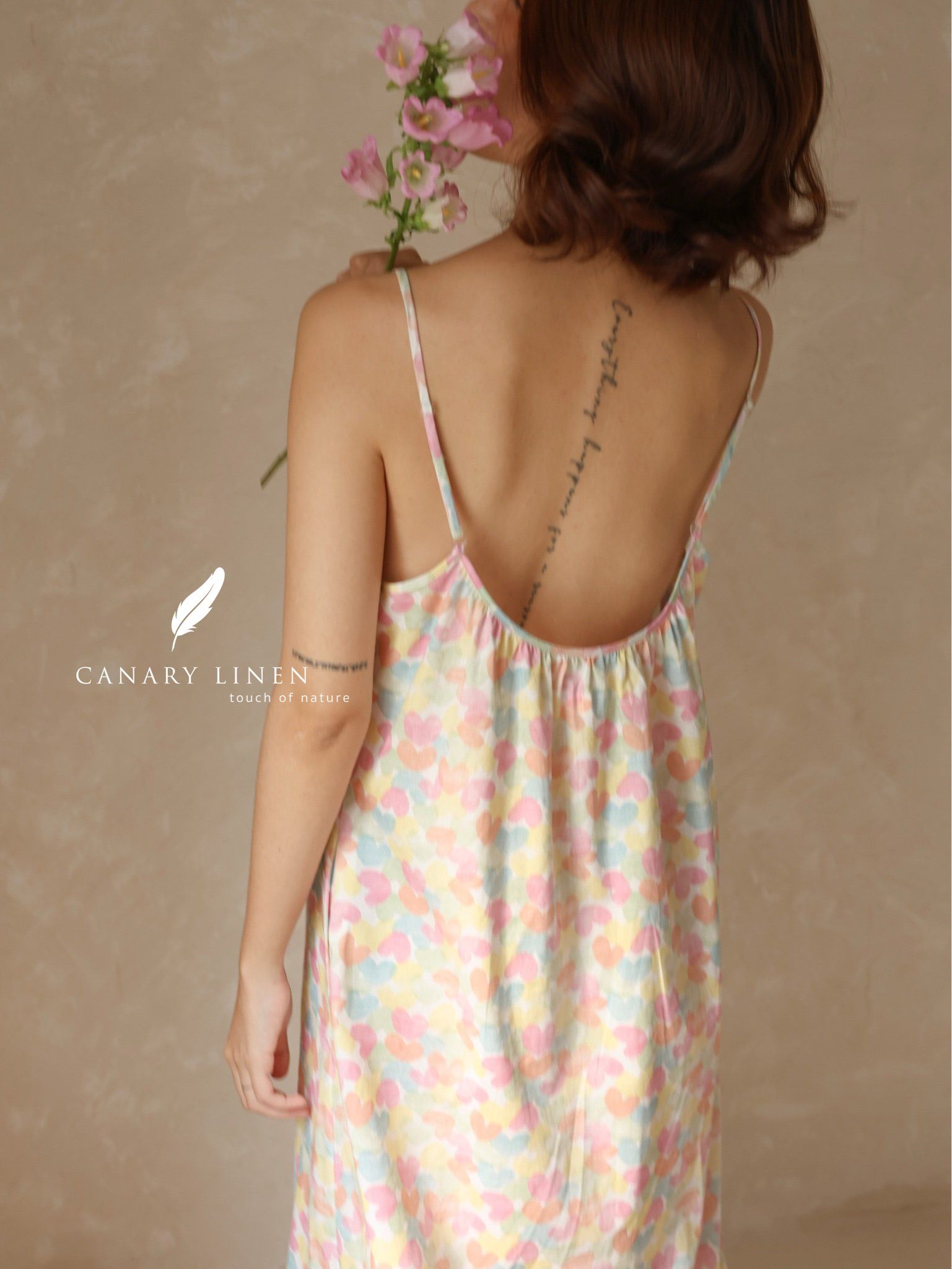  Casa Dress - Hoạ tiết trái tim - Freesize 
