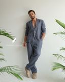  Men's Linen Stride Pants - Xám Chì 