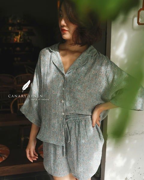  Mira Set - Hoa nhí nền xanh 