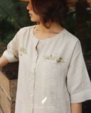  Twin Pockets Dress - Muối tiêu 