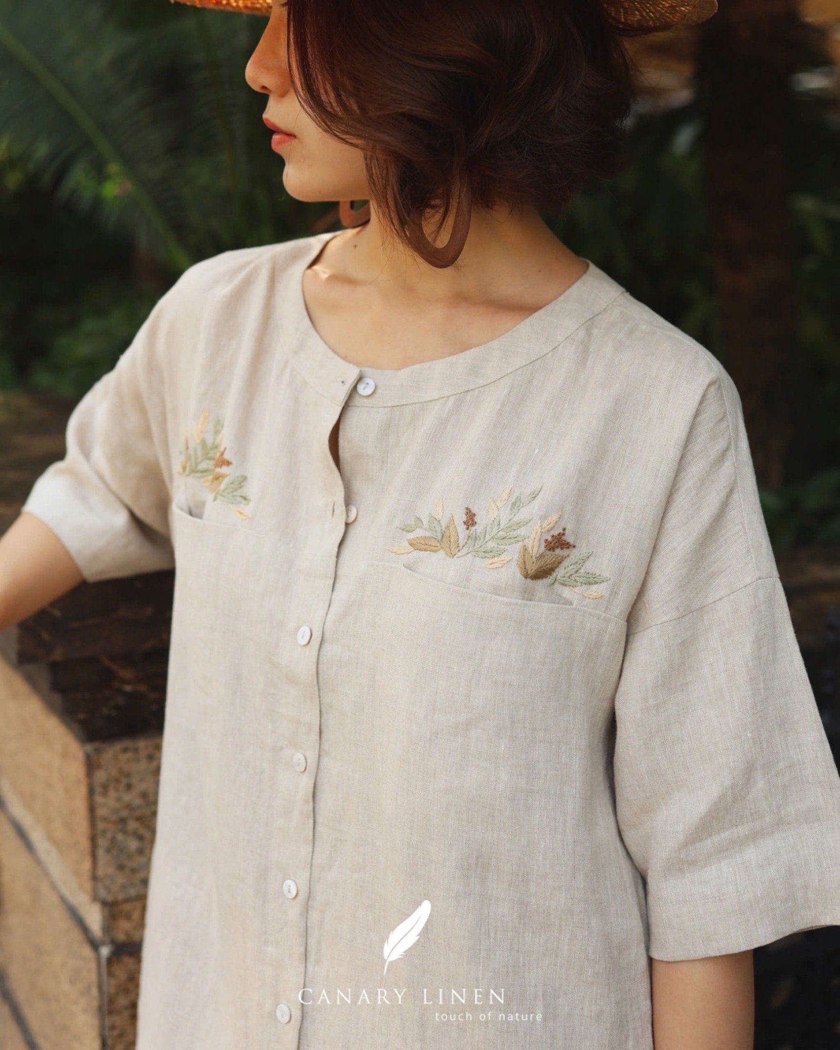  Twin Pockets Dress - Muối tiêu 