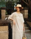  Twin Pockets Dress - Muối tiêu 