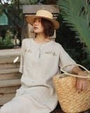  Twin Pockets Dress - Muối tiêu 