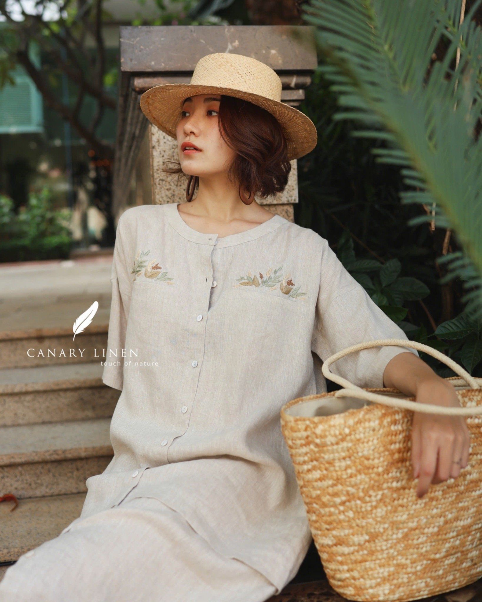  Twin Pockets Dress - Muối tiêu 