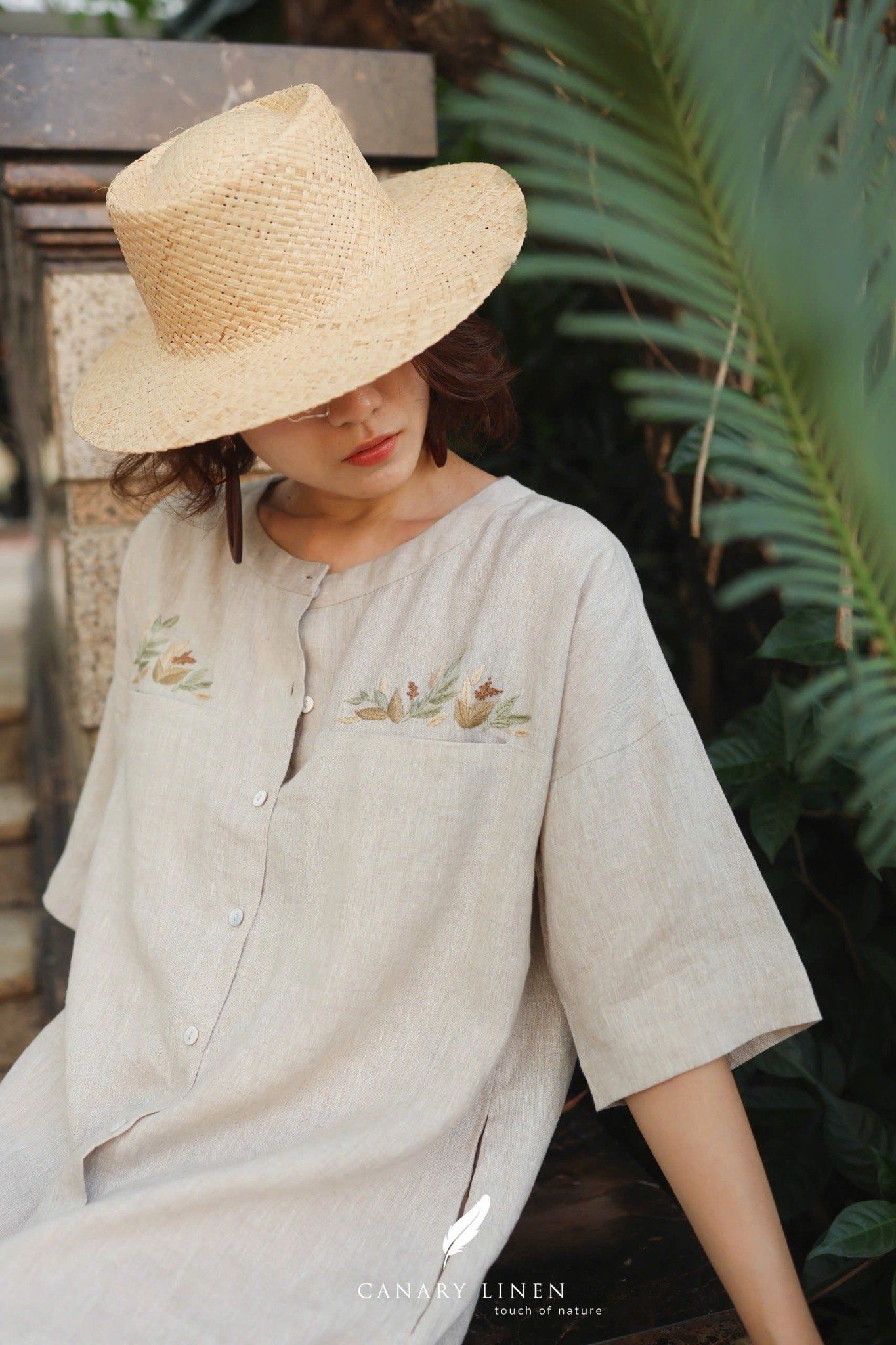 Twin Pockets Dress - Muối tiêu 