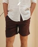 NAM - Quần shorts lưng thun cơ bản - Chocolate 
