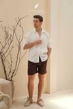  NAM - Quần shorts lưng thun cơ bản - Chocolate 
