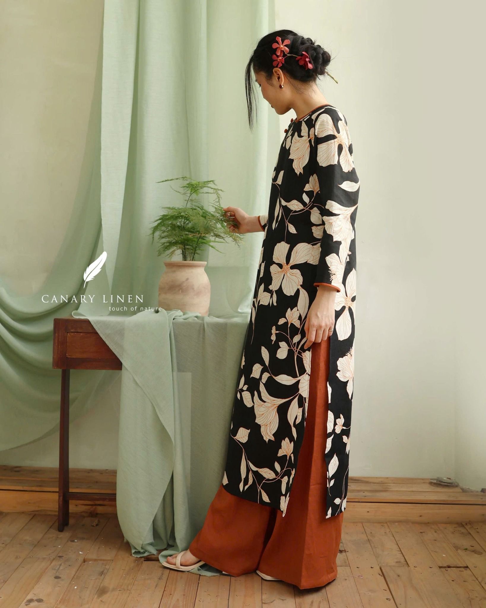  Quần áo dài 2025 caramel 