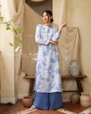  Áo dài cổ tròn - Hạnh Tâm 