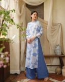  Áo dài cổ tròn - Hạnh Tâm 