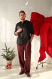  Men's Linen Stride Pants - Nâu Đỏ 