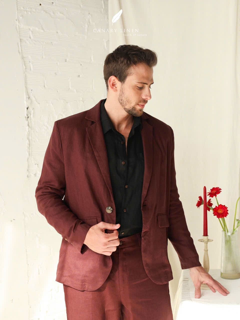  NAM - Vest - Nâu Đỏ 