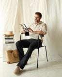  Men's Linen Stride Pants - Đen 