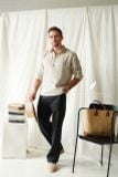  Men's Linen Stride Pants - Đen 