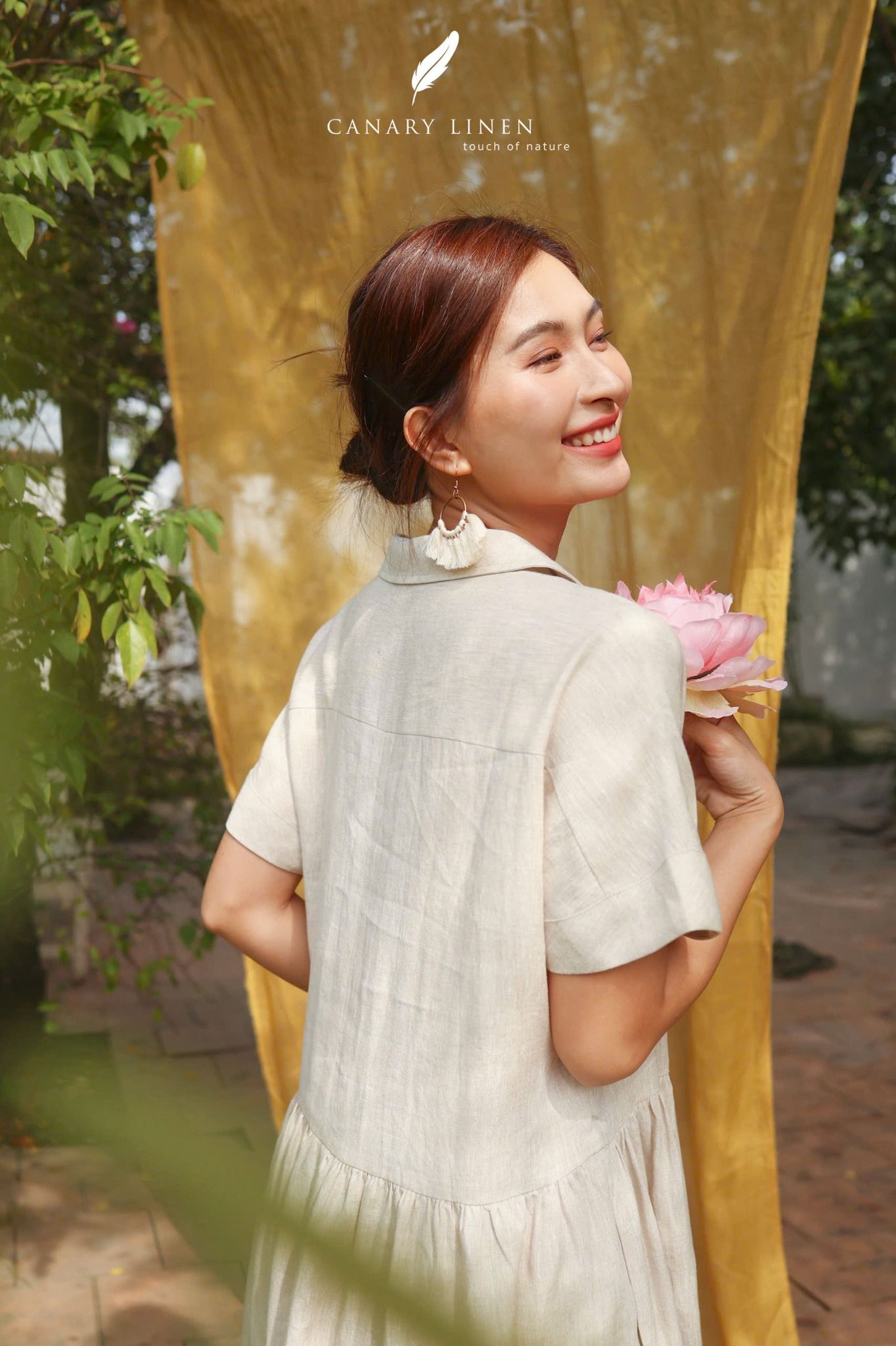  Đầm Babydoll - Muối tiêu 