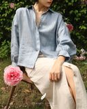  Chân váy dài nút - Muối tiêu 