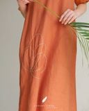  Poppia Dress - Cam cá hồi 
