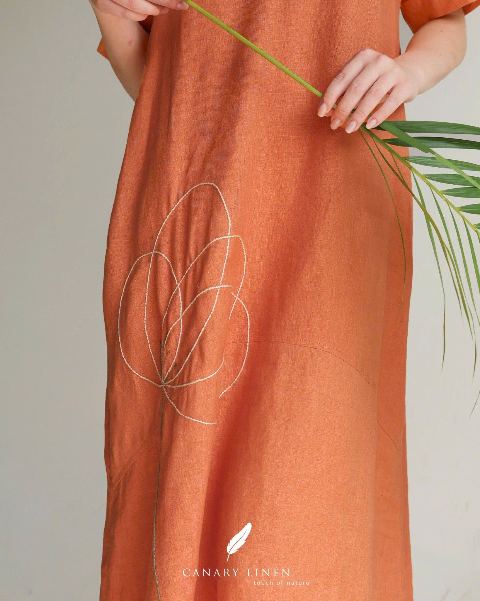  Poppia Dress - Cam cá hồi 