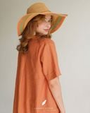  Poppia Dress - Cam cá hồi 