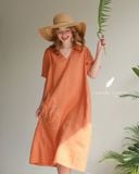 Poppia Dress - Cam cá hồi 