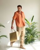  SharpLine Shirt - Cam cá hồi 