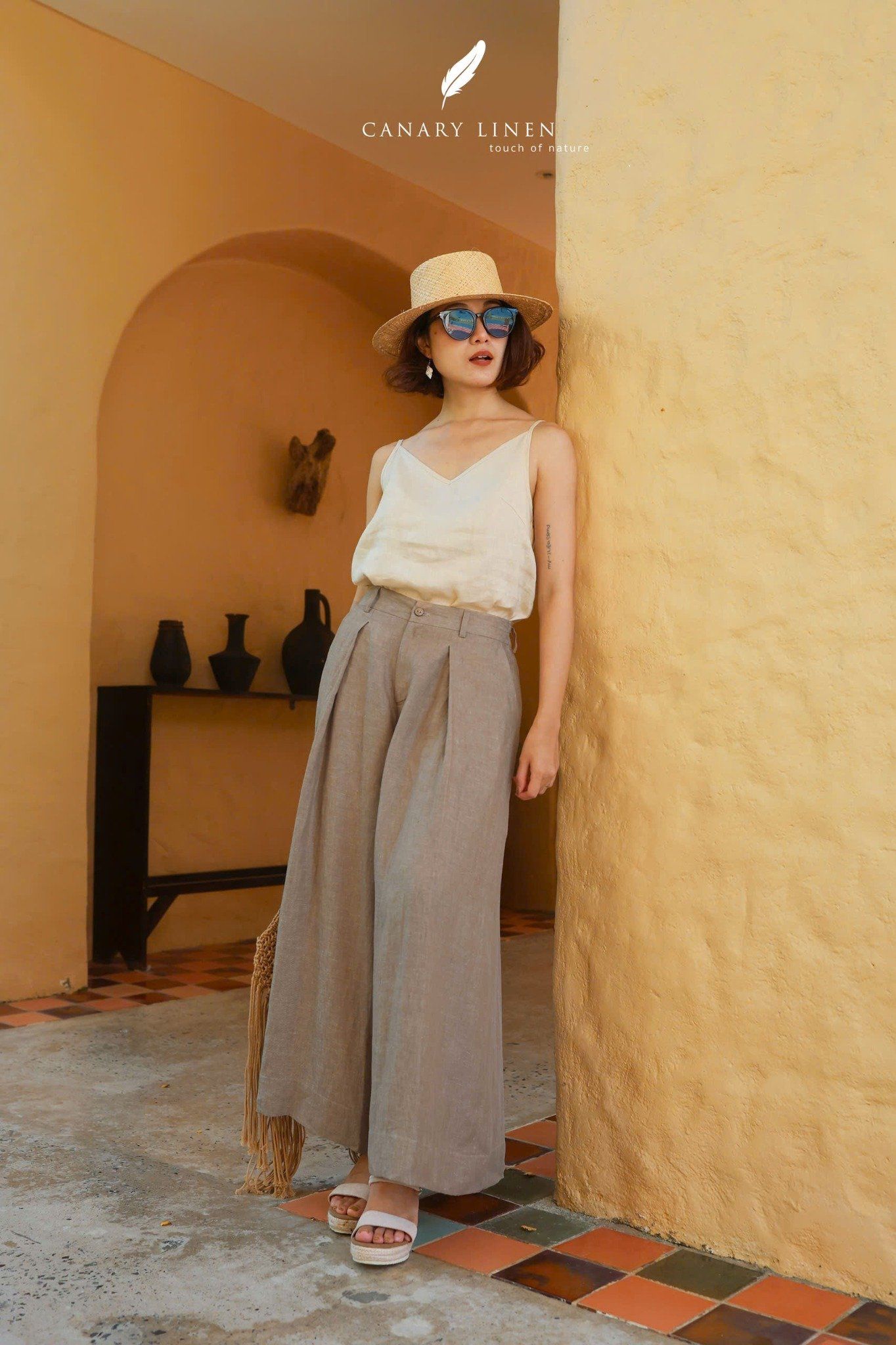  Wide Pants - Nâu cà phê 