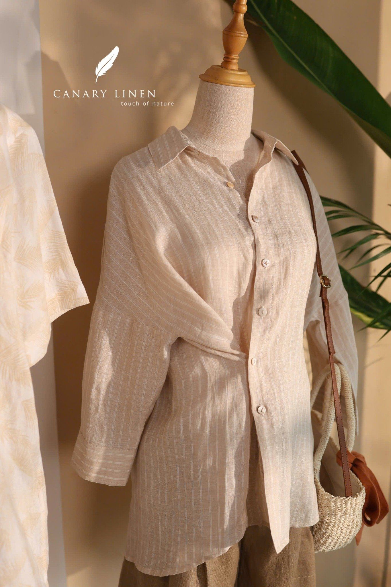  Tie Shirt - Kem sọc 