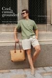  NAM - Quần shorts lưng thun cơ bản - Muối tiêu 