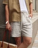  NAM - Quần shorts lưng thun cơ bản - Muối tiêu 