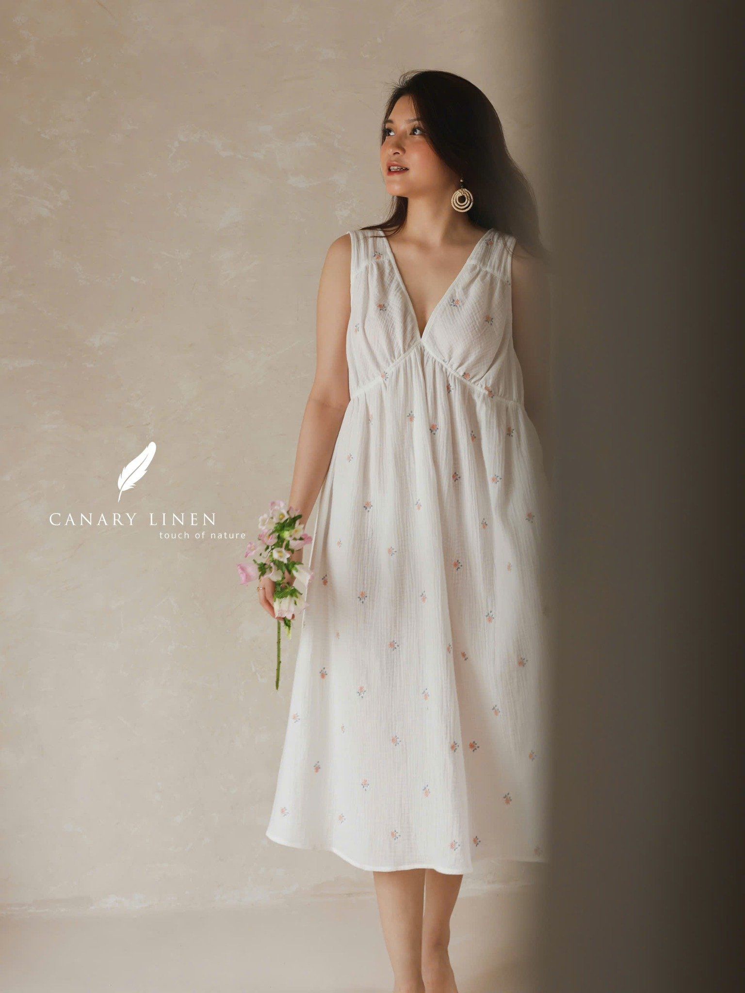  Rosa Dress - Hoa nhí - Freesize 