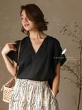  Tiered Maxi Skirt - Họa tiết kem - Freesize 