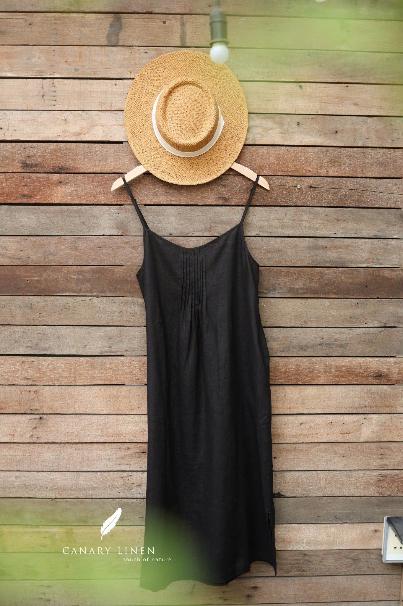  Cami Dress - Đen - Freesize 