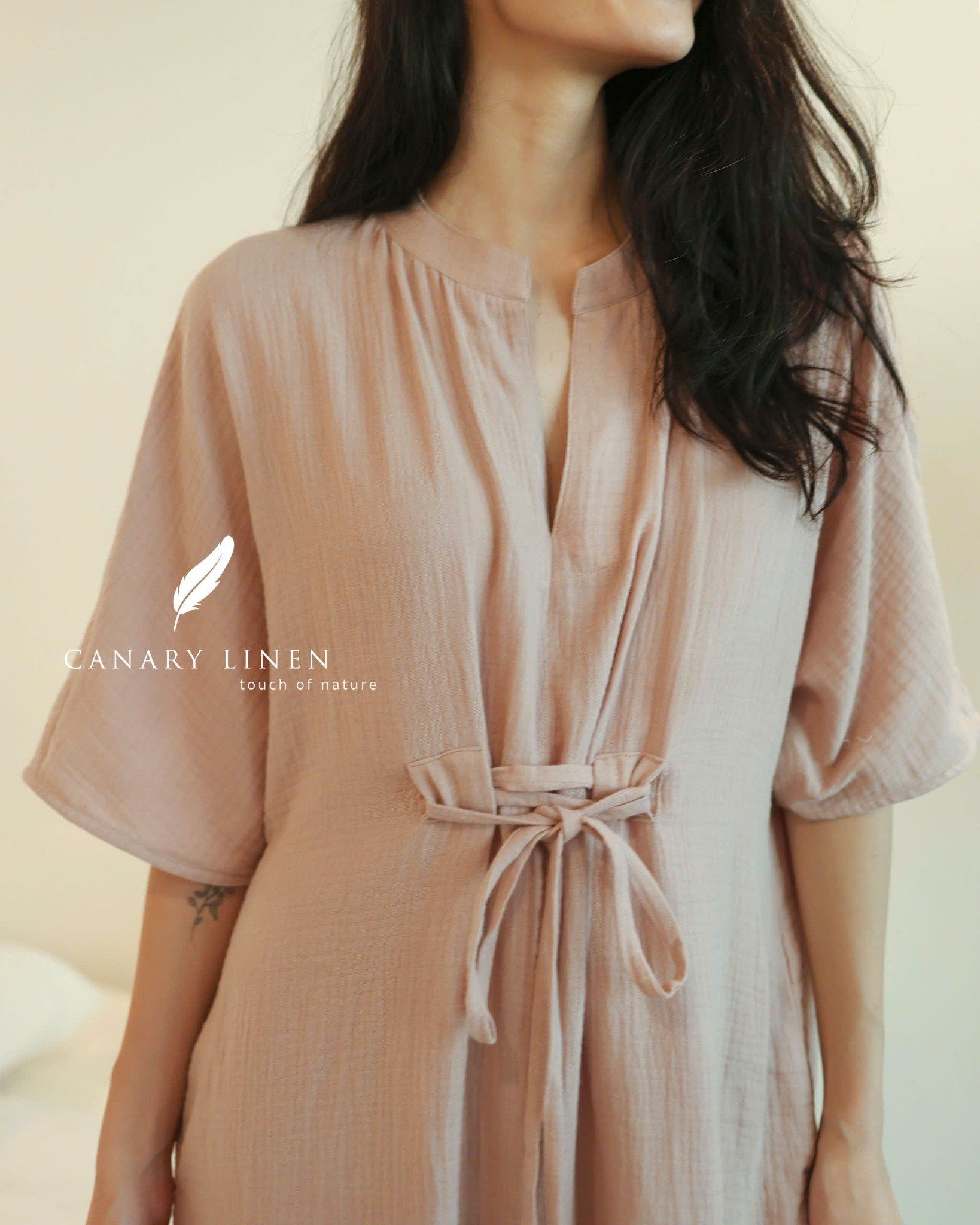  Stella Dress - Hồng nude 