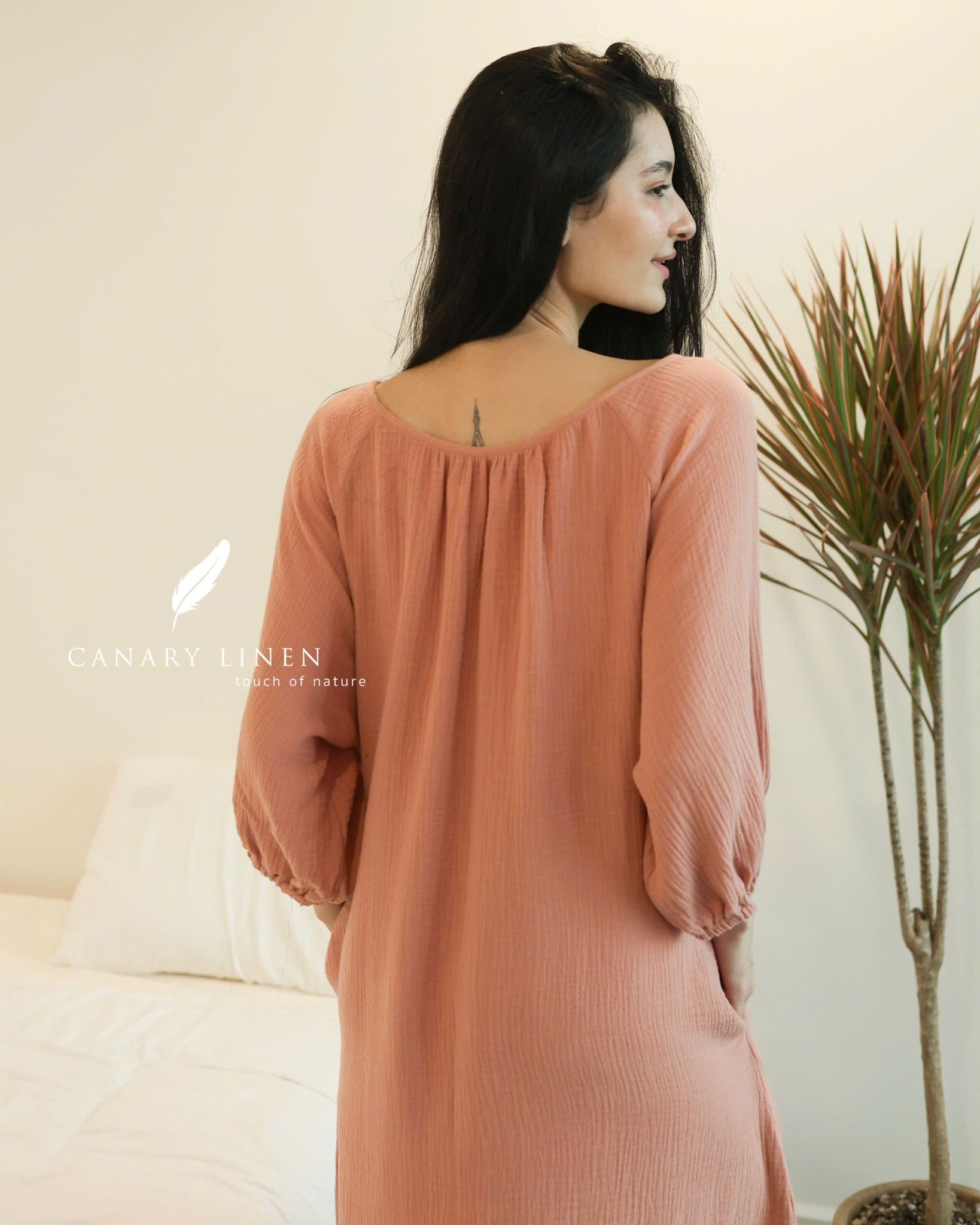  Flora Dress - Hồng dâu 