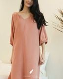  Flora Dress - Hồng dâu 