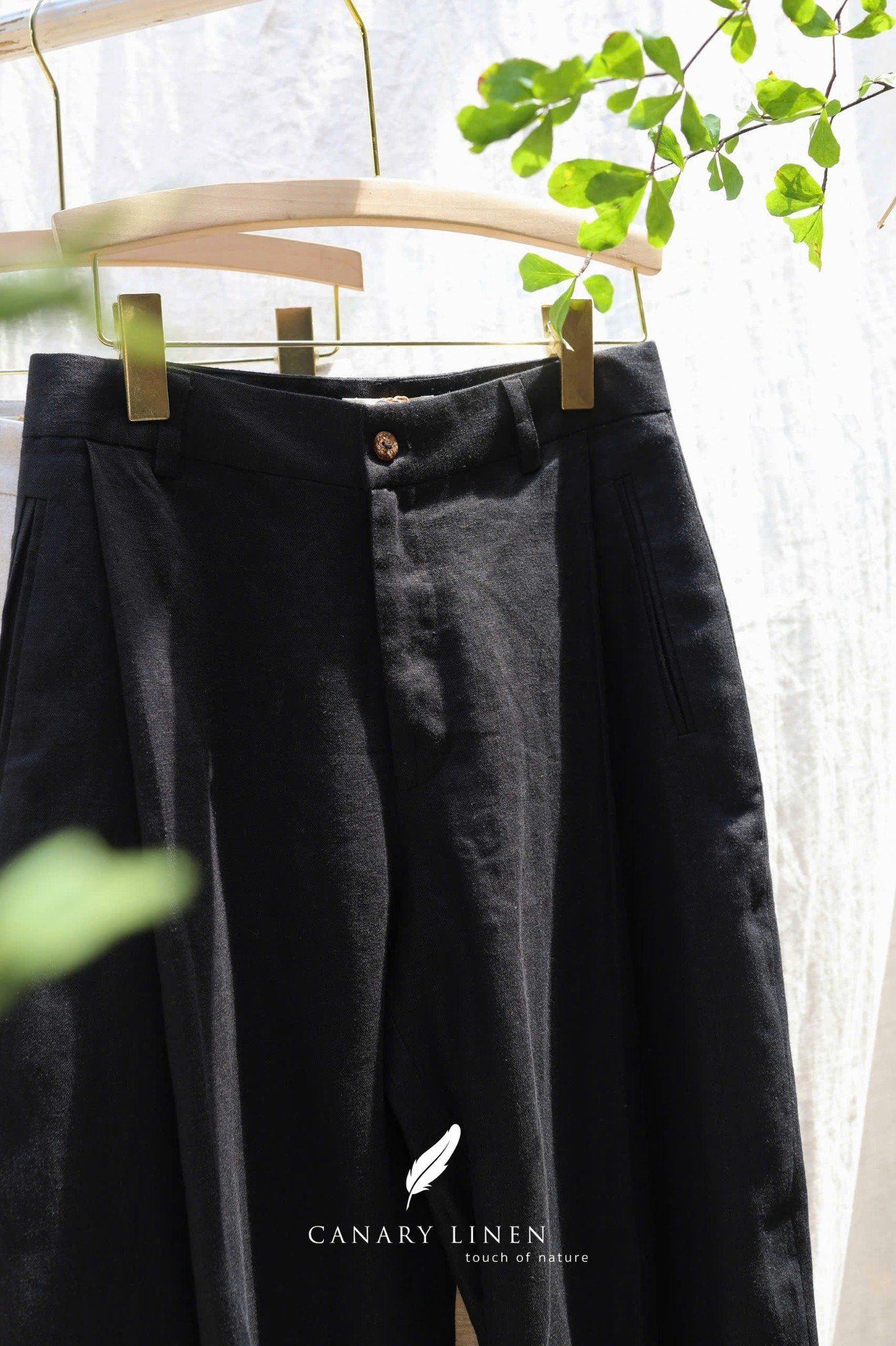  Pleat Pants - Đen 