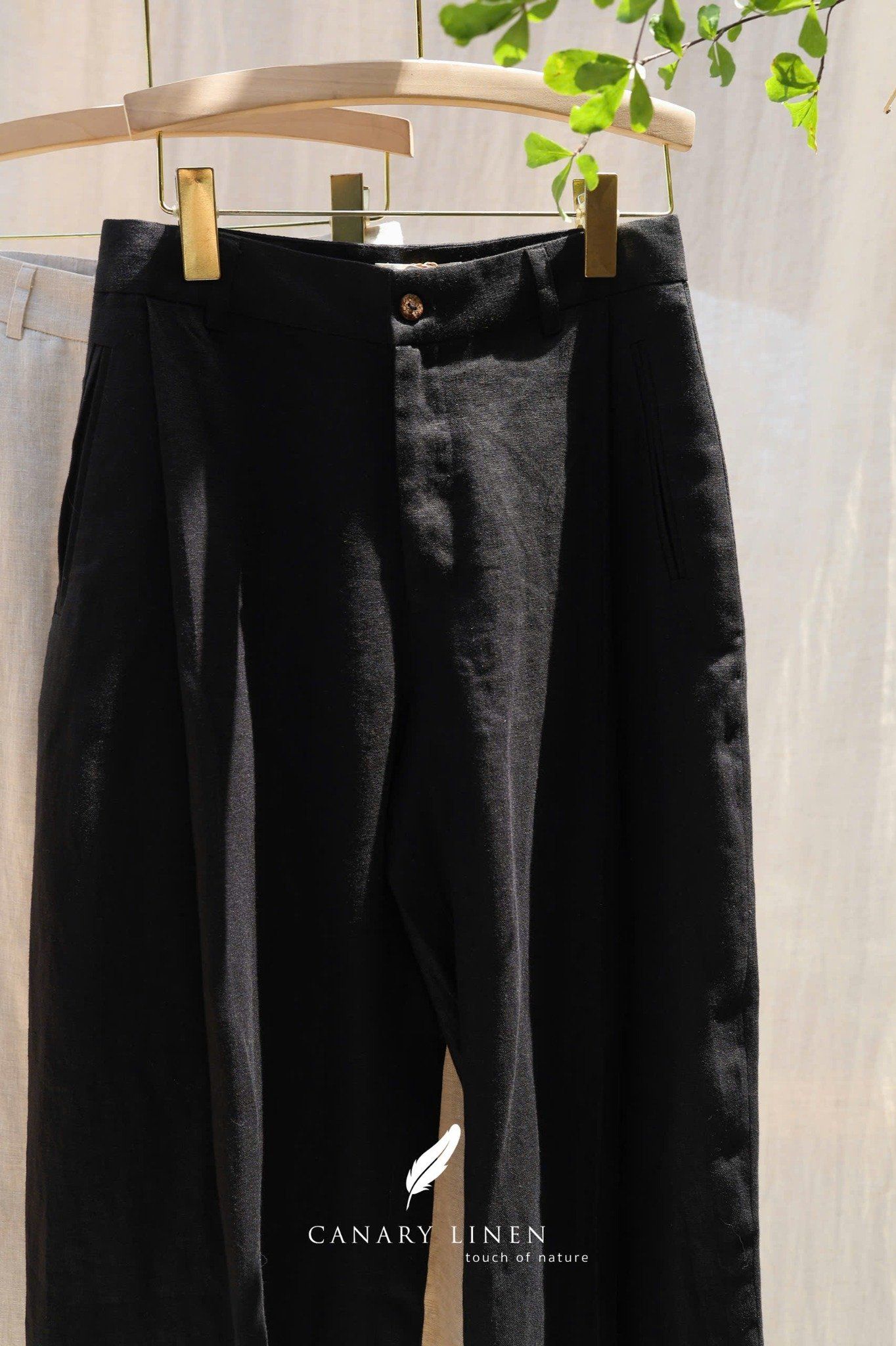  Pleat Pants - Đen 