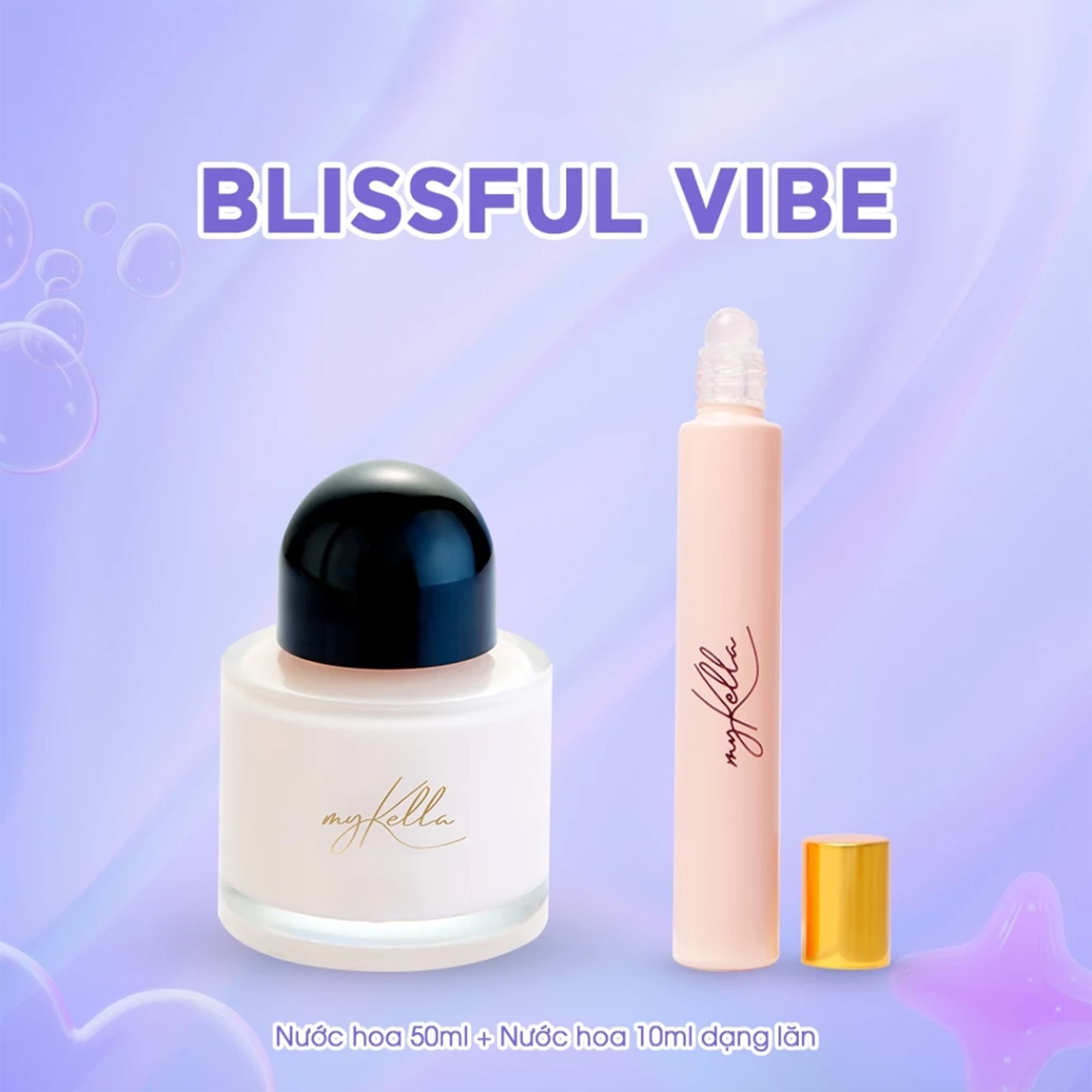  Box quà "Blissful Vibe" [Nước hoa 50ml + Nước hoa 10ml chai lăn] 