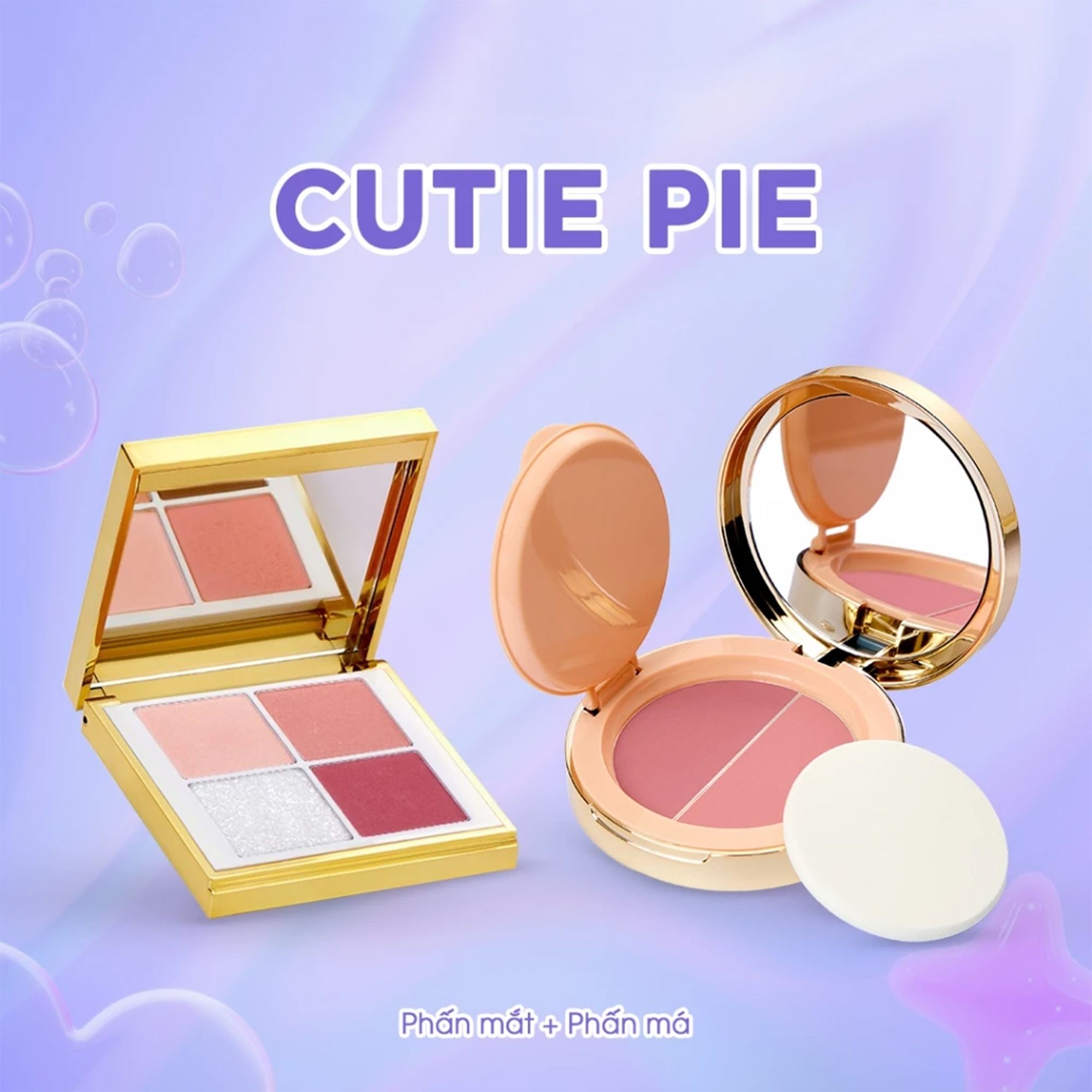  Box quà "Cutie Pie" [Phấn Mắt + Phấn Má] 