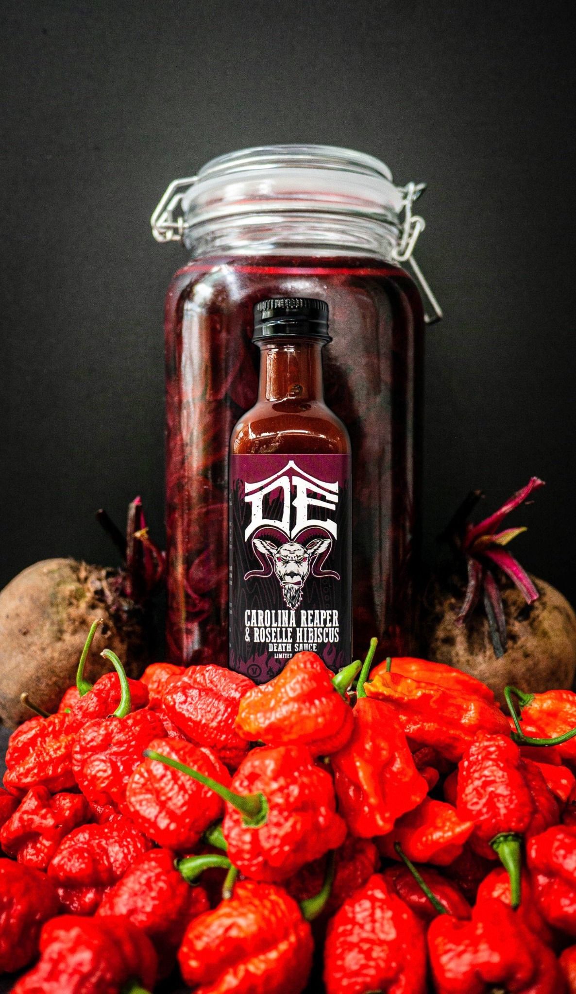  Tương ớt siêu cay Carolina Reaper & Roselle Hibiscus Death Sauce [LIMITED] 